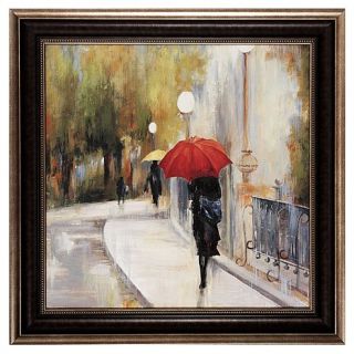 I Will Be There, Woman and Umbrella Framed Art Print   30 x 30in