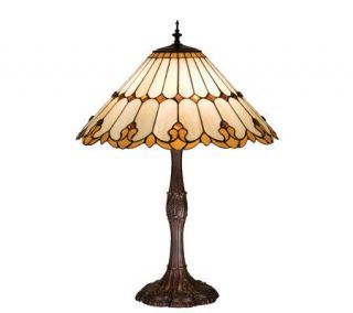 Tiffany Style Nouveau Cone Table Lamp —