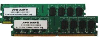 2GB Kit 2 X 1GB DDR2 Memory for HP Pavilion Media Center Desktop PC2 5300 240 pin 667MHz DIMM NON ECC RAM. Equivalent to HP Part Number ET209AV OR 2 Pieces of HP Part Number 398038 001 OR PX976AT Computers & Accessories
