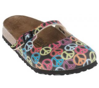 Birkis by Birkenstock Maria Soft Footbed Peace Sign Clogs —