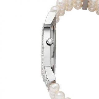 Colleen Lopez "Hour Garden" Cultured Freshwater Pearl Butterfly Bracelet Watch