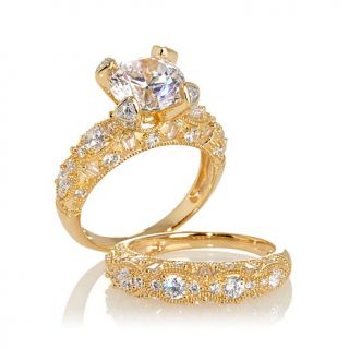 Victoria Wieck 4.15ct Absolute™ Vintage Inspired 2 piece Ring Set