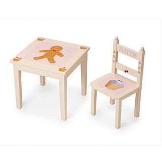 hand painted single table in eight designs. by tini tiger