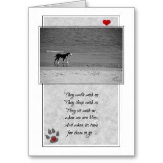 Loss of a Dog Pet Sympathy Card
