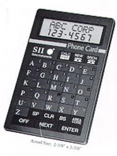Seiko DF200N Phone Card Electronic Organizer —
