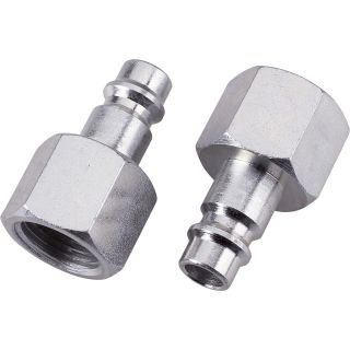 Milton V-Style Hi-Flo Steel Plug —  3/8in. FNPT, Model# S763-1  Air Couplers   Plugs