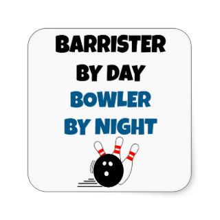 Barrister by Day Bowler by Night Sticker