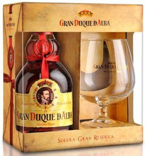 Gran Duque d'Alba Solera Gran Reserva Brandy de Jerez 0,7l GePa mit Glas Lebensmittel & Getrnke