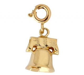 14K Yellow Gold Bell Charm —