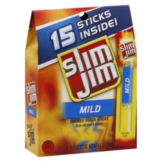 Slim Jim Mild Smoked Snack Sticks 16 pk