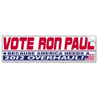 Ron Paul Overhaul Bumper Stickers