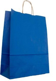 25 farbige Papiertragetaschen mit Kordel Papiertaschen Tten Geschenktten Papiertten Tragetaschen Shopper blau 23 + 10 x 29,5 cm Bürobedarf & Schreibwaren