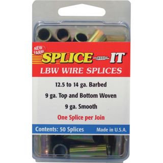 Fence Wire Splices — 100-Pc. Set, Model# LBW  Wire   Tools