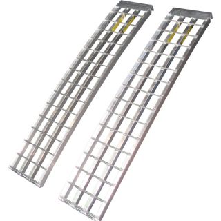 Five Star Non-Folding Aluminum Ramp Set — 60in.L x 12in.W, 5,000-Lb. Capacity  High Capacity Ramps
