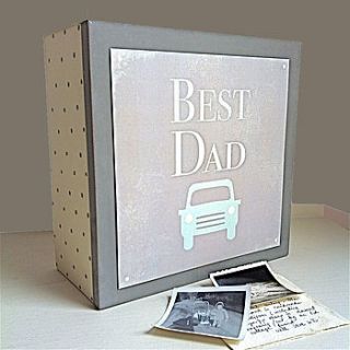 'best dad' retro wooden keepsake box sale by the little picture company