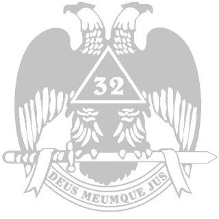 Masonic Scottish Rite Decal Auto Emblem 