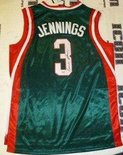 Autographed Brandon Jennings Jersey   'd COA   PSA/DNA Certified   Autographed NBA Jerseys Sports Collectibles