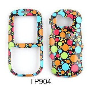 SAMSUNG Intensity u450 Multi Color Dots on Black Hard Case/Cover/Faceplate/Snap On/Housing/Protector Cell Phones & Accessories
