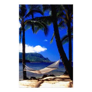 Tropical Island Afternoon Nap Kauai Hawaii Personalized Stationery