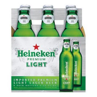Heineken Premium Light Lager Bottles 12 oz, 6 pk