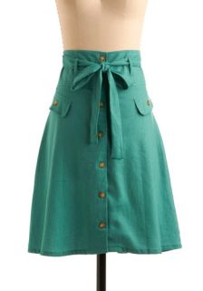 Button Shop Regular Skirt in Peruse  Mod Retro Vintage Skirts