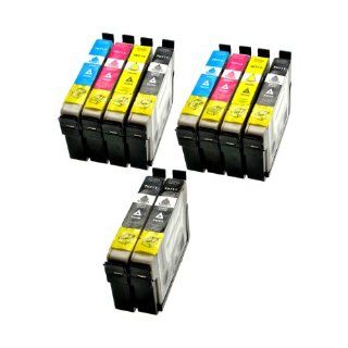 10 Stck XL Tintenpatronen kompatibel zu Epson (4x schwarz T711, 2x cyan T712, 2x magenta T713, 2x gelb T714) Bürobedarf & Schreibwaren