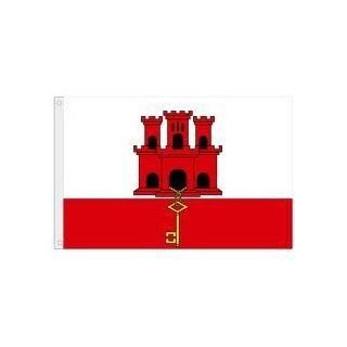 Gibraltar Large 3 X 5 Feet Country Flag Banner  Great QualityNew   Outdoor Flags
