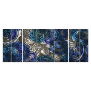 All My Walls Cool Cosmic Cluster by Ash Carl 7 Piece Painting Print