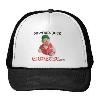 Larry the Cable Guy GIT YOUR DUCK Trucker Hats
