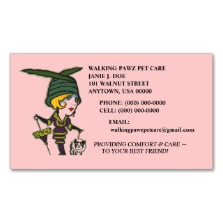 ANIMAL RESCUE PET CARE DOG WALKING BUSINESS CARDS
