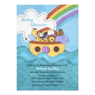 Noah's Ark Baby Shower Invitation