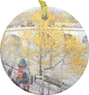 Shop Rikki KnightTM Childe Hassam Art Pont Royal ParisBevelled Glass Ornament at the  Home Décor Store. Find the latest styles with the lowest prices from Rikki Knight LLC