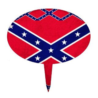 Confederate Flag design Cake Pick