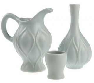 Genevieve Gorder Ogee Collection Pitcher & Vase 3 piece Set —