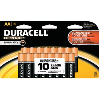 Duracell Coppertop Batteries — AA Size, 16-Pk., Model# MN15B16PTPZ99  Alkaline Batteries