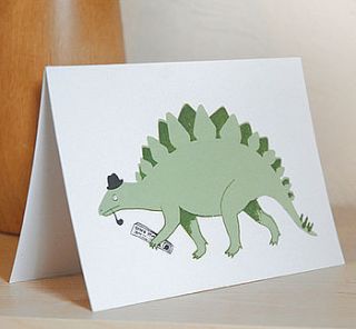 dandy dinosaur card by stormy knight