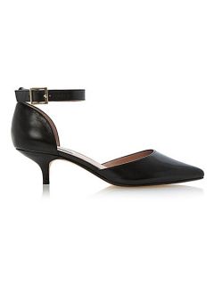 Dune Candelabra two part buckle court shoes