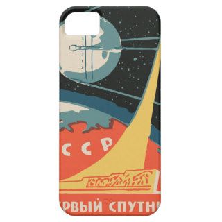 Vintage russian matchbox ads (CCCP rocket launch) iPhone 5 Case