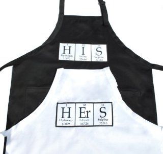 His & Hers Periodic Table id Elements Apron   Kitchen Aprons