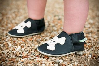 boys skull soft sole leather baby shoes by baba+boo
