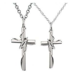 His or Hers Matching Set Titanium Couple Pendant Necklace Korean Love Style in a Gift Box  NK211 (Hers) Jewelry