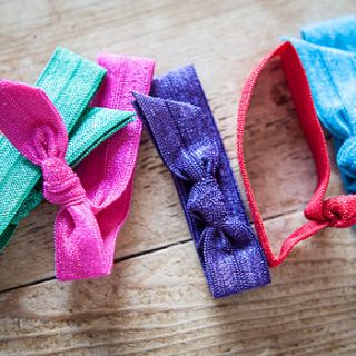 ribbon hair ties by red ruby rouge