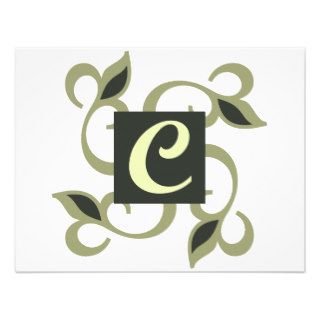 Monogram Initial C Gifts Custom Invites