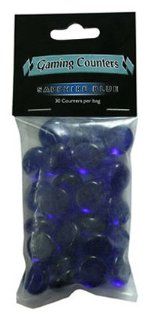 Dragon Shields Transparent Counters Sapphire Blue   Gaming Life Counters / Beads Toys & Games