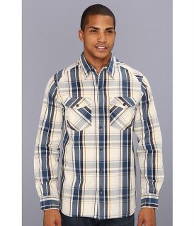 Vince Duo Plaid Shirt Coastal Blue, Clothing