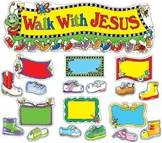 Walk With Jesus Bulletin Board Set    Case of 3 