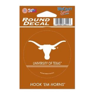 Texas U. Round Decal  Sports Fan Decals  Sports & Outdoors