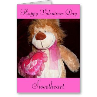 Happy Valentines Sweetheart Greeting card