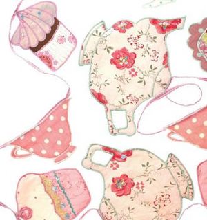 tea party bunting by the chic country home