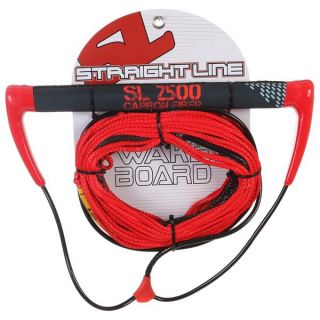 Straight Line 2500 Carbon Handle w/ Dyneema Line Combo Red
